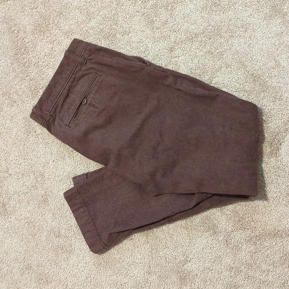 J.Crew Brown Brushed Twill Pants | 32x30
